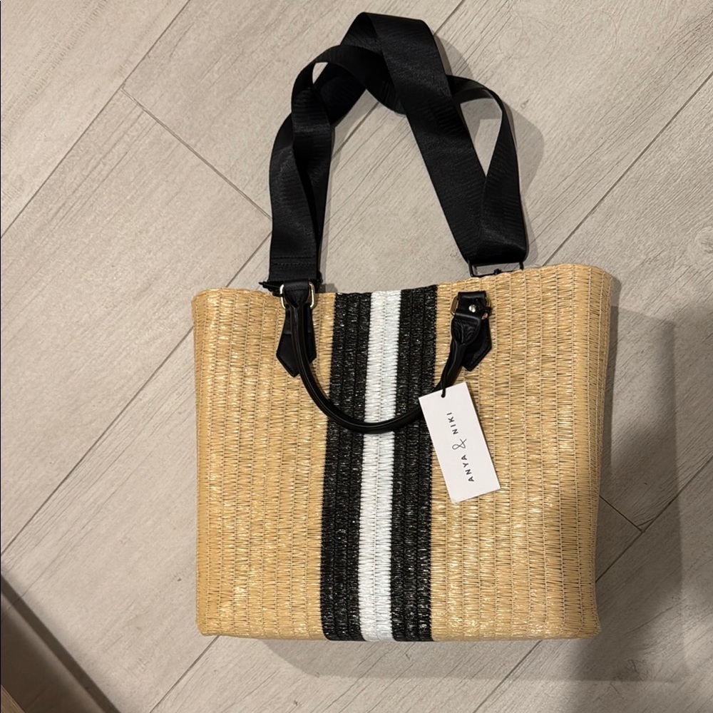 Anya & Niki Straw bag NWT - Picture 2 of 5